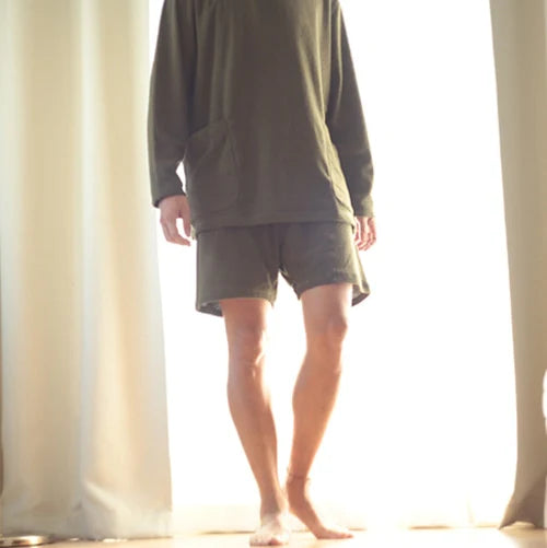 Pile Long sleeve set up Ver 3.0 ルームウェア セット ユニセックス 2024年モデル / Olive