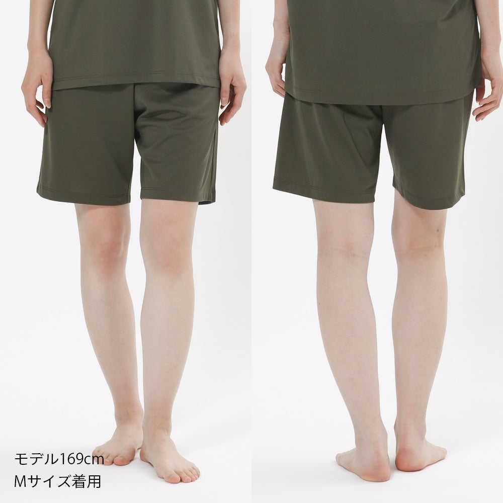 ボトムス パンツ 短パン 半ズボン ハーフパンツ 部屋着 ウェルネス ウェア ルームウェア パジャマ ショーパン おうち時間