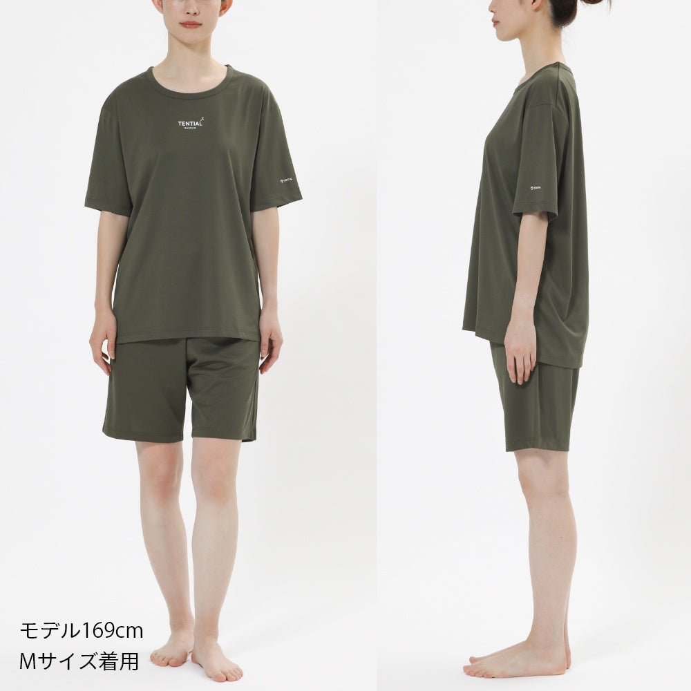 Tシャツ パンツ 短パン 半ズボン ハーフパンツ 部屋着 コンディショニング ナイトウェア おうち時間 快眠