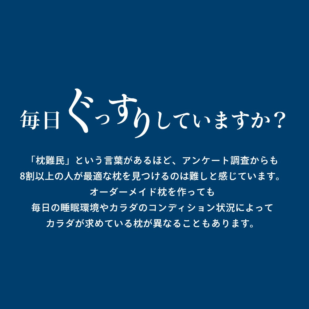 まくら セミオーダー マクラ 6段階高さ調節 寝返り ストレートネック 休養 快眠