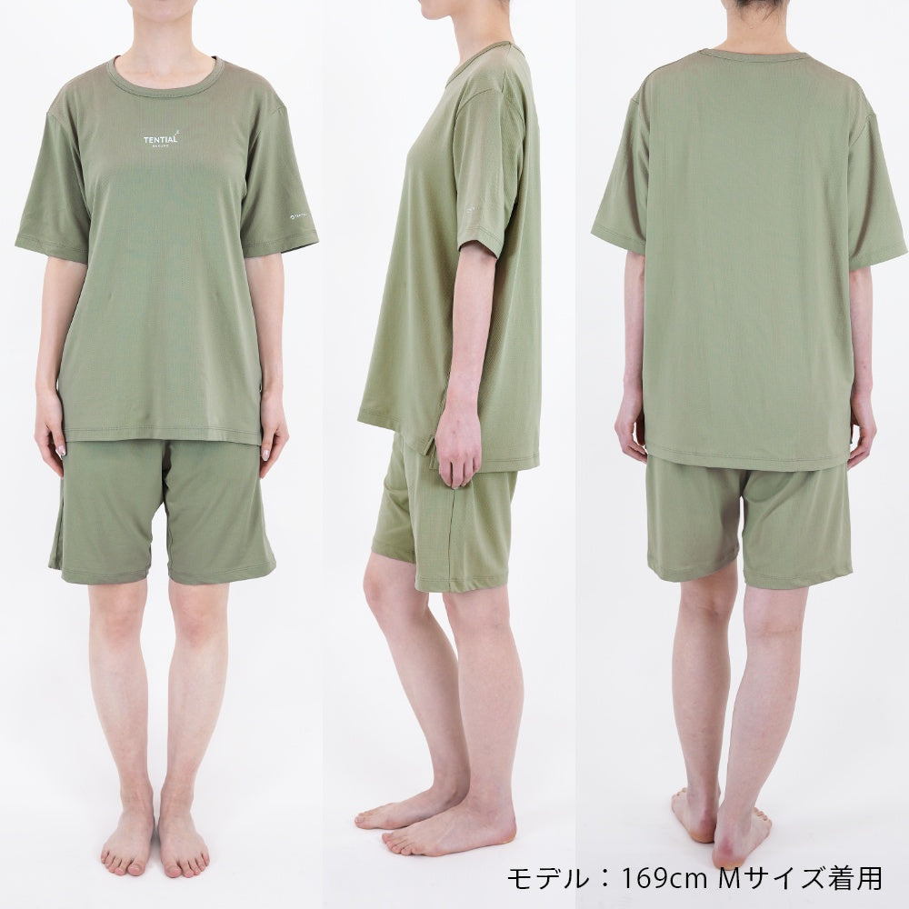 Tシャツ 半ズボン 部屋着 休養 快眠 ルームウェア パジャマ ナイトウェア おうちケア おうち時間 ウェルネス