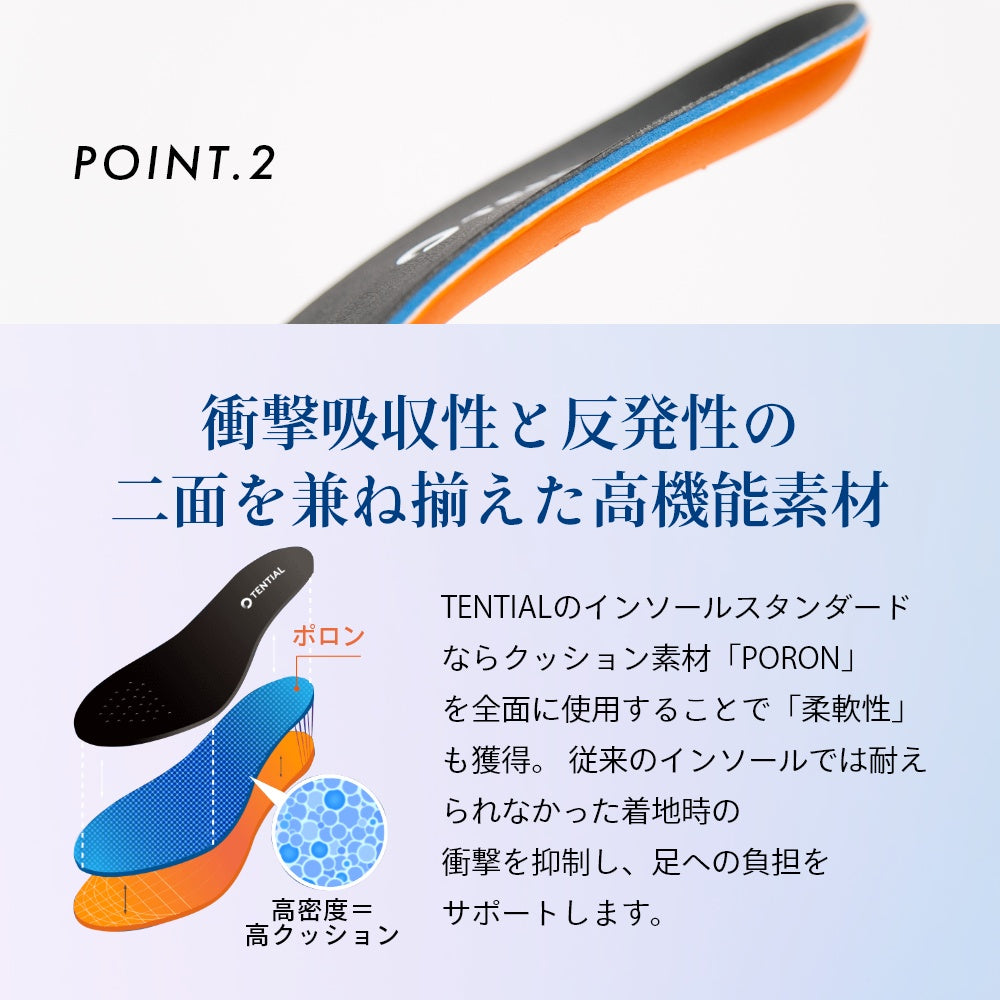 衝撃吸収 立ち仕事 スニーカー 中敷き ウェルネス 体幹 整える INSOLE standard アーチサポート トレーニング 浮き指