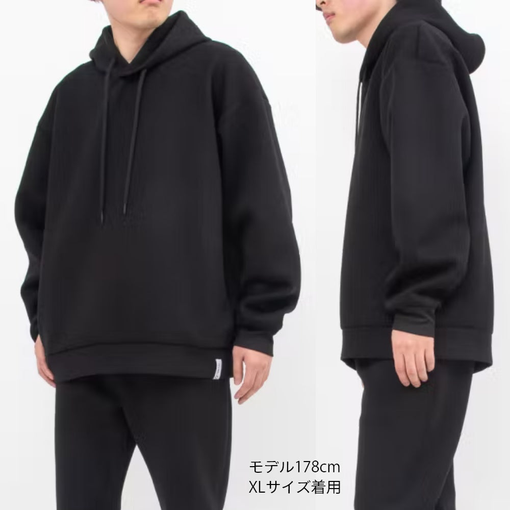 デスクワーク プルオーバー スウェット スエット ウェルネス ウェア カジュアル 男女兼用 秋 秋服 冬 冬服 パーカー メンズ レディース トップス 疲労軽減 ベージュ ブラック 快適 回復 着心地 コンディショニング 外出時 着心地 リモートワーク 長袖 おしゃれ リカバリー