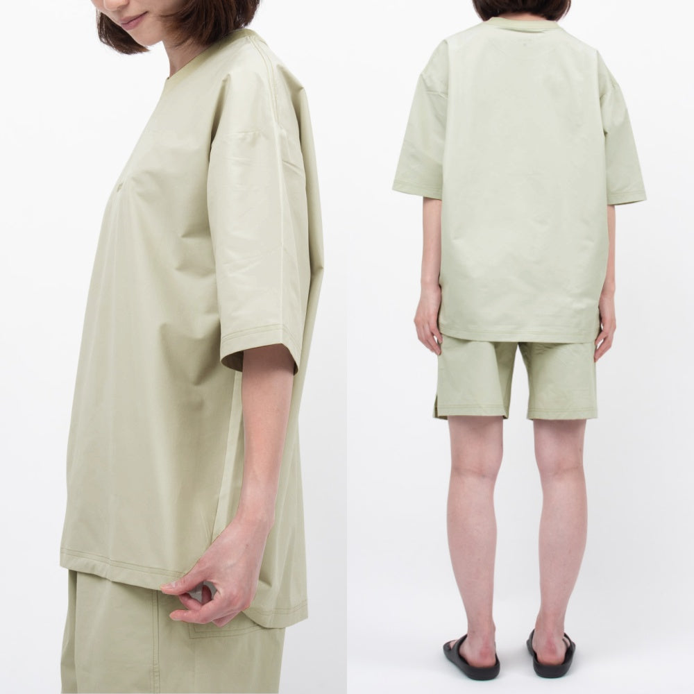 ワークウェア ティーシャツ トップス ウェルネス ウェア カジュアル 春 夏 夏服 おしゃれ ゆったり 速乾 軽い メンズ レディース 男女兼用 疲労軽減 ライトカーキ ブラック 快適 回復 着心地 ワンマイルウェア コンディショニング おうち時間 外出時 家事 着心地 デスクワーク