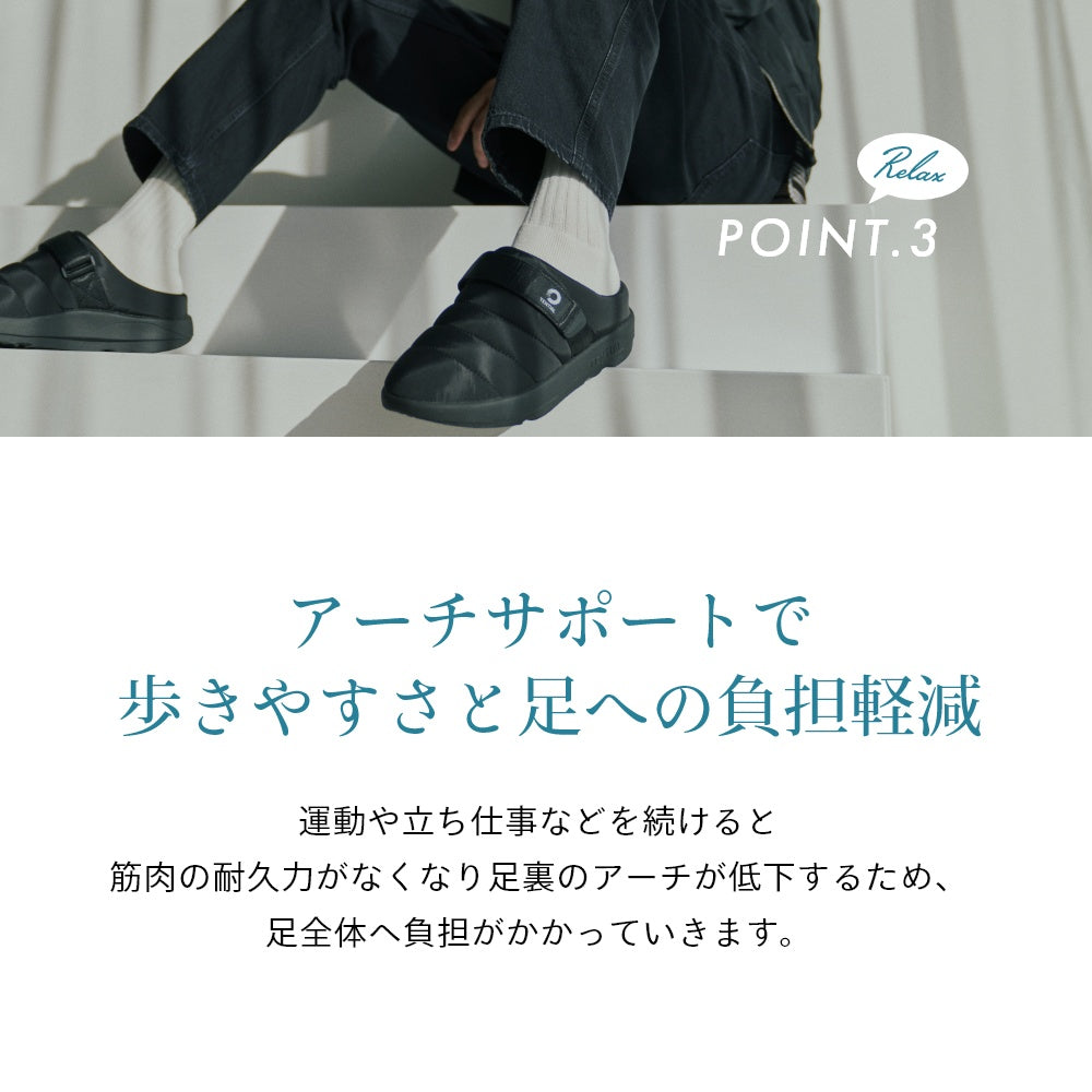 リラックス リカバリー メンズ レディース つっかけ 男女兼用 ユニセックス スポーツサンダル ルームサンダル ルームシューズ オフィス カジュアル