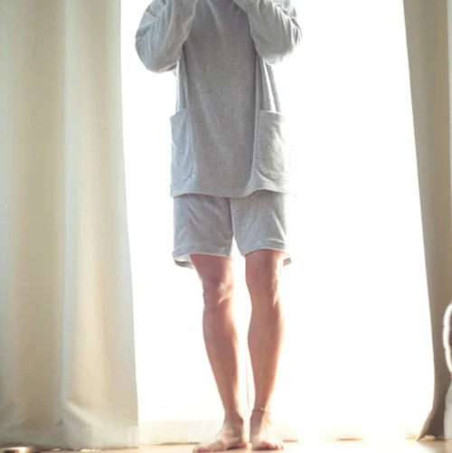 Pile Long sleeve set up Ver 3.0 ルームウェア セット ユニセックス 2024年モデル / Snow Gray