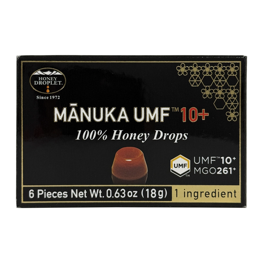 ハニードロップレットマヌカハニーUMF®️10+ のど飴 Honey Japan / ハニージャパン