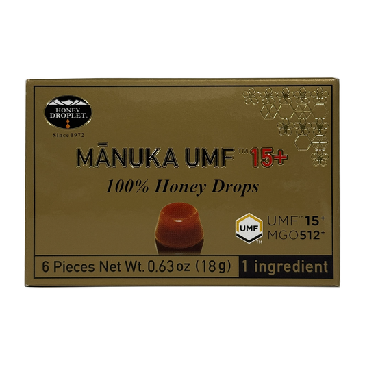 ハニードロップレットマヌカハニーUMF®️15+ のど飴 Honey Japan / ハニージャパン