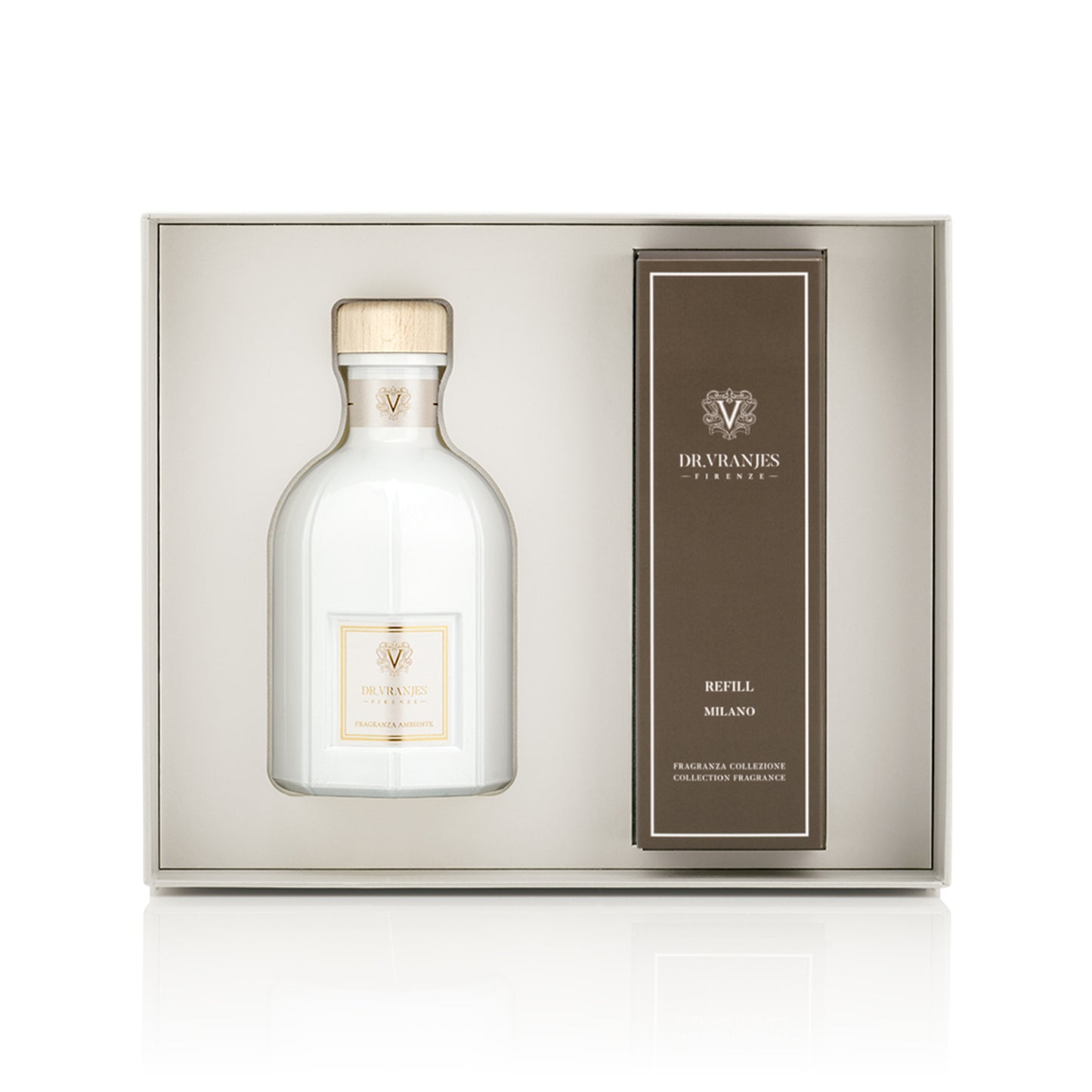 GIFT BOX Snowflake ホワイトボトル MILANO 500ml ディフューザー DR. VRANJES / ドットール・ヴラニエス