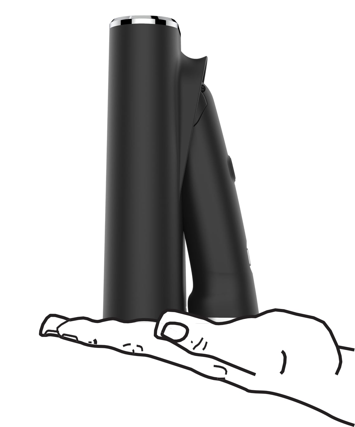 FOLDABLE ハンディー衣類スチーマー JPFD130B BLACK SteamOne / スチームワン