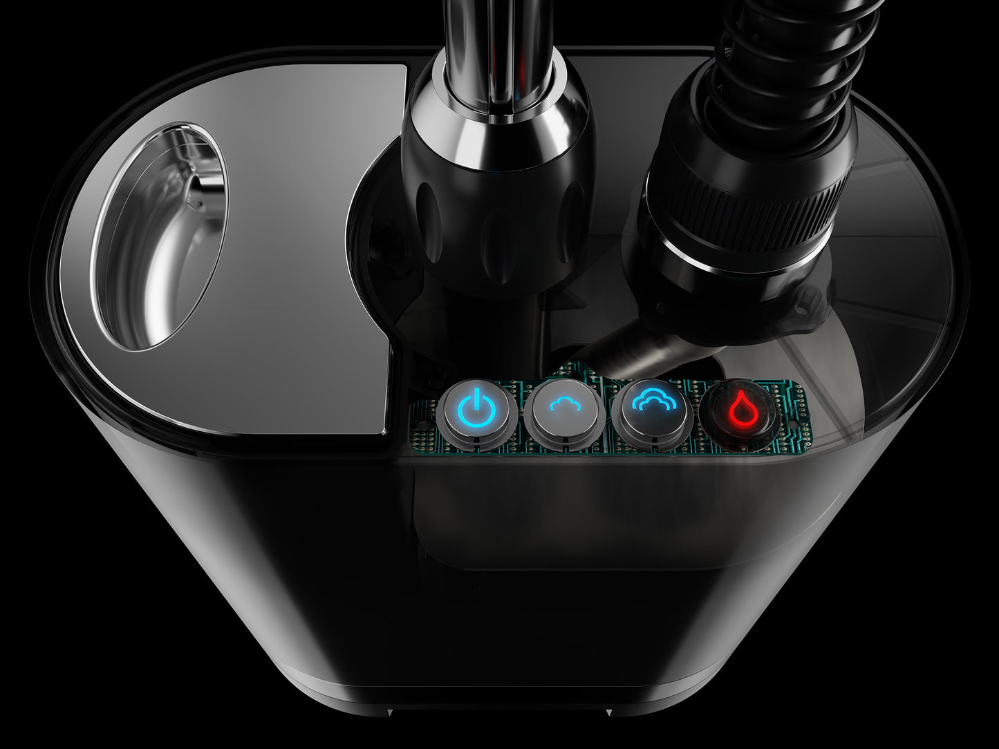Stilys センサー付き置き型衣類スチーマー ST706SB BLACK SteamOne / スチームワン