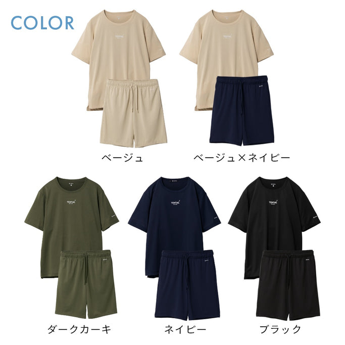 Tシャツ パンツ 短パン 半ズボン ハーフパンツ 部屋着 コンディショニング ナイトウェア おうち時間 快眠