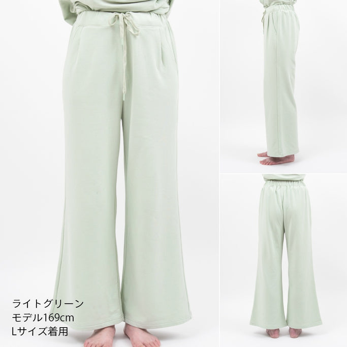 フレアパンツ 長ズボン ボトムス 部屋着 休養 快眠 ルームウェア パジャマ 吸湿速乾 Ladies Flare Pants 冬 一般医療機器取得 快適 回復 ぐっすり 着心地 質の良い睡眠 オフホワイト ピンク ライトグリーン ブラウン コンディショニング おうち時間 ナイトウェア ウェルネス ウェア ZIP!