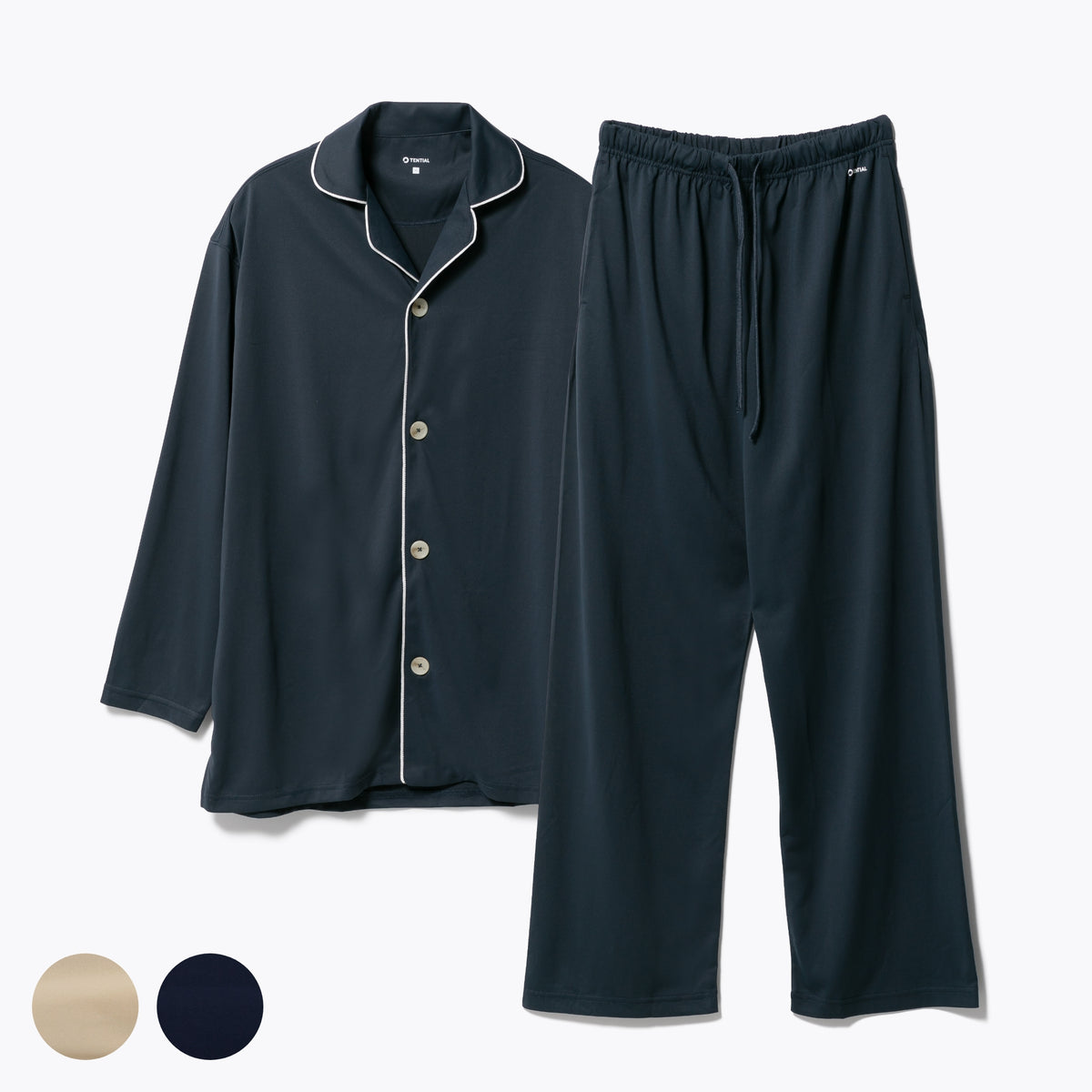 リカバリーウェア パジャマ 長袖 & 長ズボン 上下セット バクネ