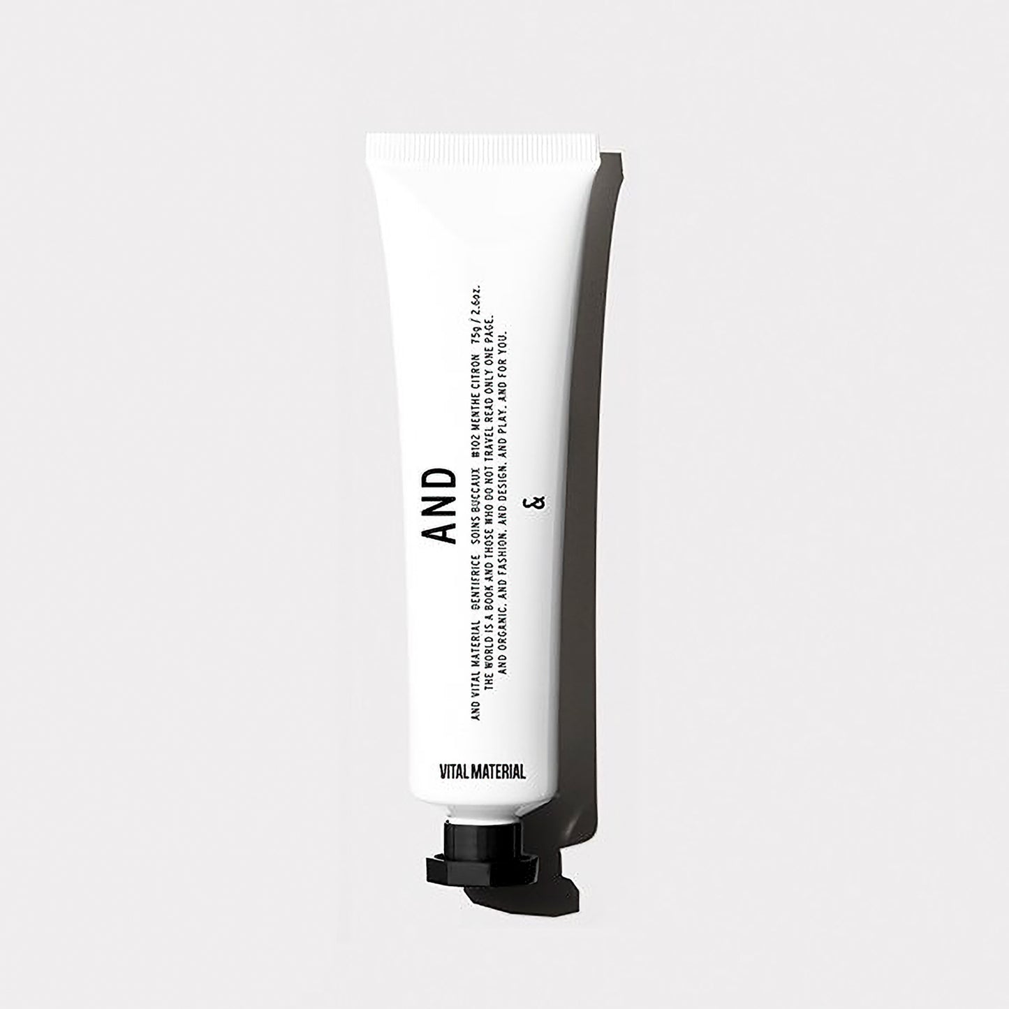 レモンミント レギュラー 75g トゥースペースト AND / アンド 　VITAL MATERIAL