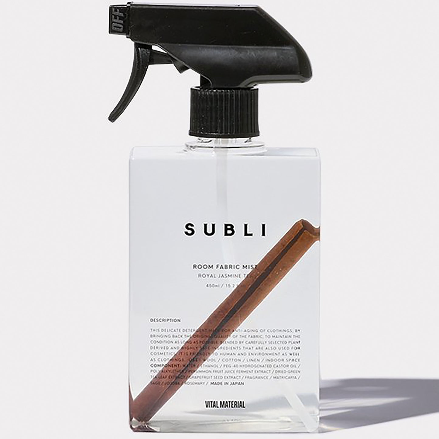 ルーム&ファブリックミスト ロイヤルジャスミンティー 450ml SUBLI / サブリ  VITAL MATERIAL